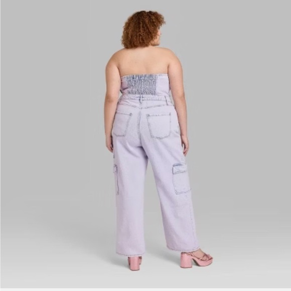 Women's Tube Cargo Denim
(NWT
Jumpsuit - Wild
Fable lavender new 🆕 - Picture 3 of 6